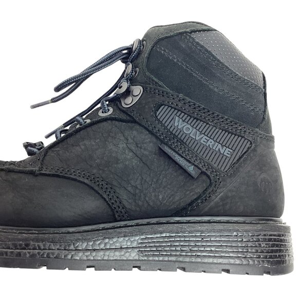 Wolverine Hellcat 6” Wedge Mens 7EW Steel Toe Leather Work Boots Waterproof Blac - Picture 13 of 13